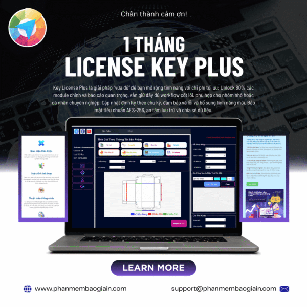 License Plus 1 tháng
