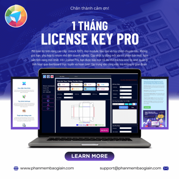 License Pro 1 tháng